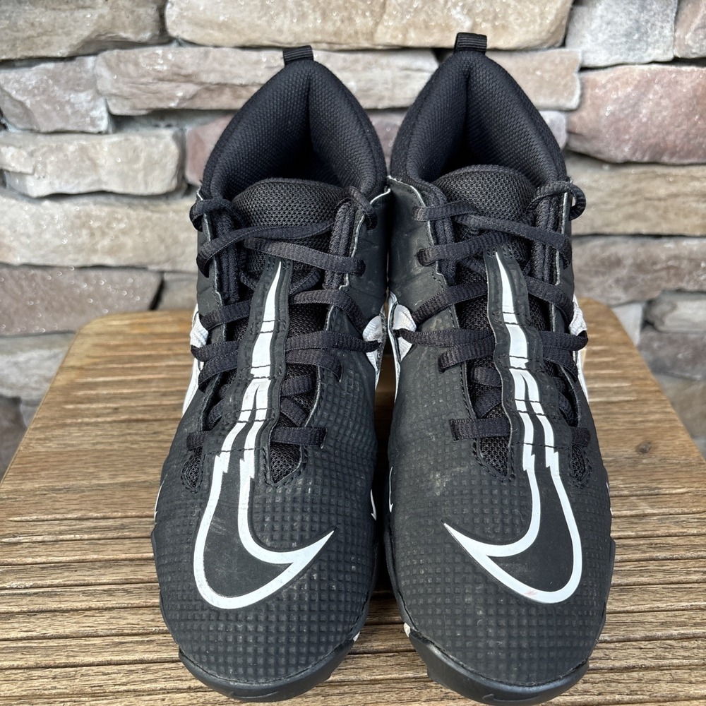 Nike Alpha Fastflex Youth Boys Football Cleats 4Y Black White CV0581-001 - Picture 2 of 12